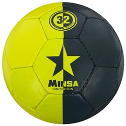 Мяч футбольный MINSA, размер 5, 32 панели, PU, ручная сшивка, латексная камера, 400 г