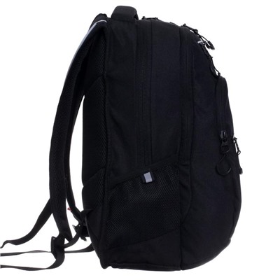 Рюкзак молодежный, Grizzly RU-131, 43x31x20 см, эргономичная спинка, отделение для ноутбука, чёрный