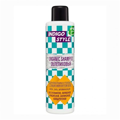 Indigo Шампунь для волос органик с облепихой Style Organic Shampoo, 1000 мл