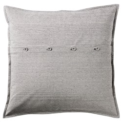 KRISTIANNE КРИСТИАННЕ, Чехол на подушку, белый/темно-серый в полоску, 50x50 см