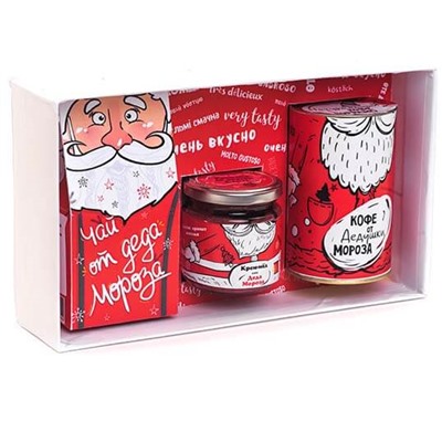 Подарочный набор из 3 продуктов Посылка от Деда Мороза