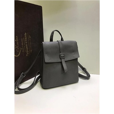 Женская сумка-рюкзак Экокожа серый