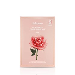 JM SOLUTION GLOW LUMINOUS FLOWER FIRMING MASK ROSE 30ml Маска с экстрактом дамасской розы 30мл