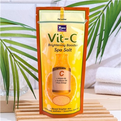 Siam Yoko Солевой скраб для тела c витамином С для сияния кожи / VIT-C Spa Salt, 300 г