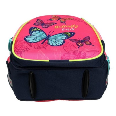 Рюкзак каркасный, Luris «Джерри 2», 38 х 28 х 18 см, наполнение: мешок для обуви, «Бабочки»