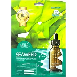[ECO BRANCH] Маска для лица тканевая МОРСКИЕ ВОДОРОСЛИ ампульная Seaweed Ampoule Essence Sheet Mask, 25 мл