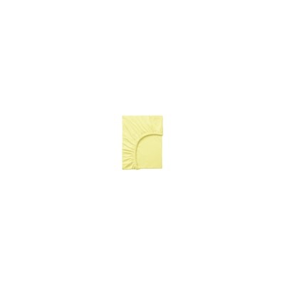 LEN ЛЕН, Простыня натяжная, желтый, 80x165 см