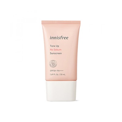 Солнцезащитный крем для жирной кожи INNISFREE Tone Up No Sebum Sunscreen SPF50+ PA++++