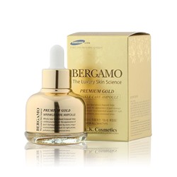 Омолаживающая сыворотка с золотом BERGAMO Premium Gold Wrinkle Care Ampoule, 30 мл.