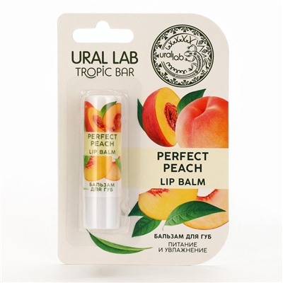 Бальзам для губ, аромат персик, TROPIC BAR by URAL LAB
