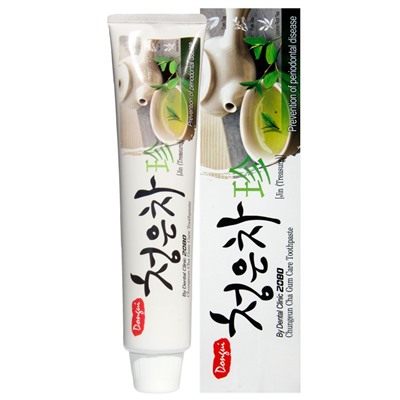 [DENTAL CLINIC 2080] Зубная паста ВОСТОЧНЫЙ ЧАЙ Cheong-en-cha Jin Toothpaste, 130 гр
