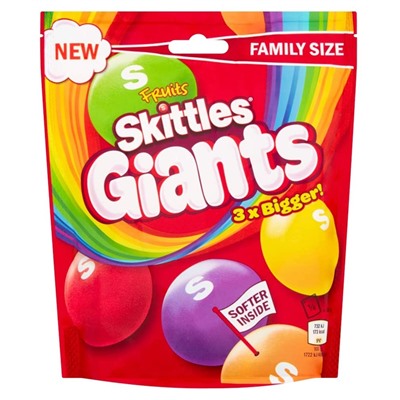 Драже Skittles Giants - в 3 раза больше!, 170 г