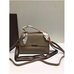 Женская сумка Экокожа с двойным ремнем коричневый