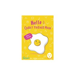 Маска с экстрактом белка Quret Hello Friends Mask Egg