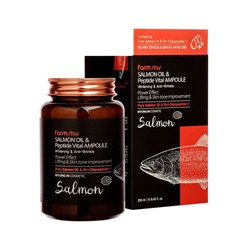 Многофункциональная ампульная сыворотка с маслом лосося и пептидами FarmStay Salmon Oil &peptide