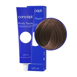 Concept Profy Touch 7.77 Профессиональный крем-краситель для волос, интенсивный светло-коричневый, 100 мл