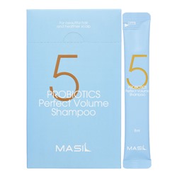 [MASIL] Шампунь для увеличения объема волос ПРОБИОТИКИ Masil 5 Probiotics Perfect Volume Shampoo, 8 мл х 20 шт.