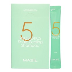 [MASIL] Шампунь для глубокого очищения кожи головы Masil 5 Probiotics Scalp Scaling Shampoo, 8 мл х 20 шт.