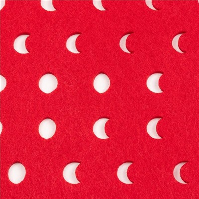 Салфетка сервировочная Доляна «Узоры», 30×45 см, цвет красный
