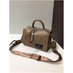 Женская сумка Экокожа с широким ремнем коричневый