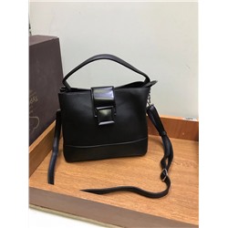 Женская сумка ЭКО кожа с пряжкой черный
