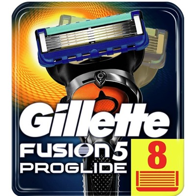 Кассеты для бритвы Джиллетт(ʤɪˈlet) FUSION-5 ProGlide (8 шт.) (Оригинал)