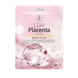 [MED B] НАБОР Маска для лица тканевая ПЛАЦЕНТА 1-Day Placenta Mask Pack, 27 г х 10 шт.