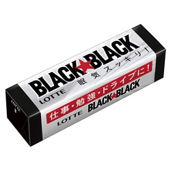 Жевательная резинка Lotte Black Black, 25,2 г