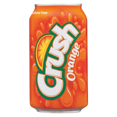 Газированный напиток Crush Orange со вкусом апельсина, 355 мл