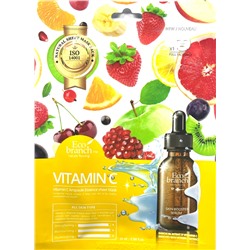 [ECO BRANCH] Маска для лица тканевая ВИТАМИН С ампульная Vitamin C Ampoule Essence Sheet Mask, 25 мл