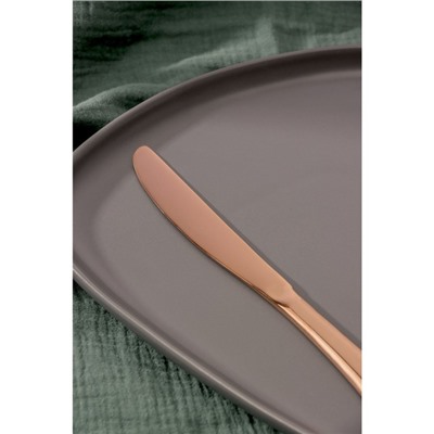 Нож столовый из нержавеющей стали Magistro «Эми», длина 2,5 см, на подвесе, цвет бронзовый