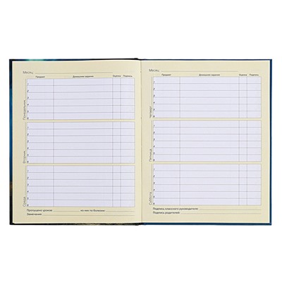 Дневник для 1-4 классов, твёрдая обложка "Сказочный домик", матовая ламинация, выборочный лак, блок 60 г/м2