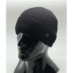 Мужская шапка ангора с подкладом флис Calvin klein черный (Единый Размер)