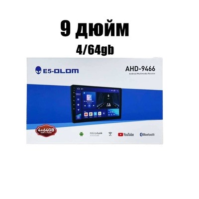 Автомагнитола 2DIN E5-OLOM 9" AHD-9466 4/64GB