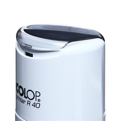 Оснастка для круглой печати автоматическая COLOP Printer R40, диаметр 41.5 мм, с крышкой, корпус белый