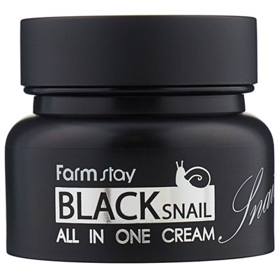 Крем с муцином черной улитки для кожи вокруг глаз FARMSTAY Black Snail All In One Eye Cream, 50ml