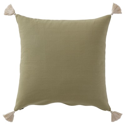 HALLVI ХАЛЛВИ, Чехол на подушку, ручная работа зеленый, 50x50 см