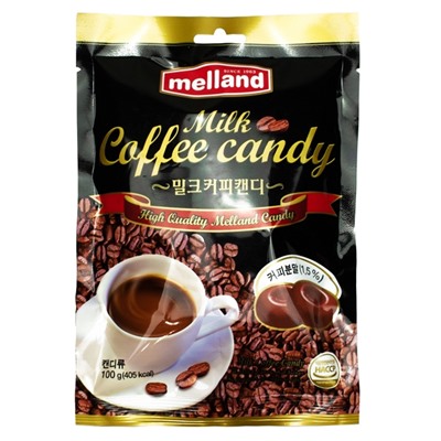 Леденцовая карамель Melland Milk Coffee Candy со вкусом кофе с молоком, 100 г