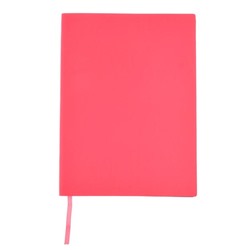 Тетрадь А4-, 80 листов в клетку In colour neon "Розовый неон", обложка искусственная кожа, ляссе, блок офсет 70 г/м2
