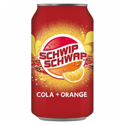 Газированный напиток Pepsi Schwip Schwap Cola + Orange со вкусом колы и апельсина, 330 мл