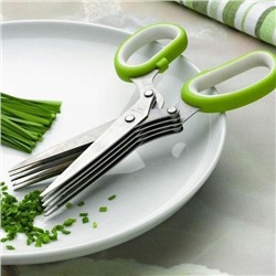 Ножницы для нарезки зелени 5 лезвий