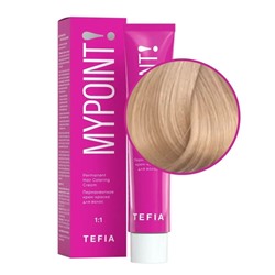 TEFIA Mypoint 10.85 Перманентная крем-краска для волос / Экстра светлый блондин коричнево-красный, 60 мл
