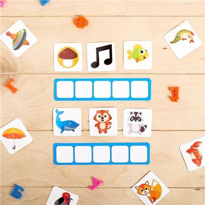 Обучающий набор «Составь слово: магнитные буквы с карточками», по методике Монтессори