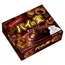 Бисквитное печенье Lotte Pie No Mie со вкусом тёмного шоколада, 69 г