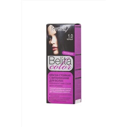 Белита-М Belita Color Стойкая краска с витаминами для волос тон №01.00 Черный