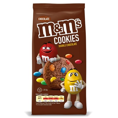 Печенье M&M's Double Chocolate Cookies, 180 г