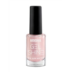 LuxVisage Gel Shine Лак для ногтей тон 105 светлый розовый с золотистым шиммером 9г