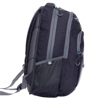 Рюкзак молодежный, Grizzly RU-131, 43x31x20 см, эргономичная спинка, отделение для ноутбука, тёмно-серый