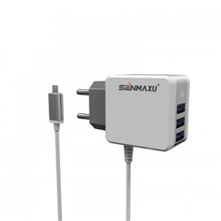 Зарядное устройство Senmax MicroUSB и 3USB
