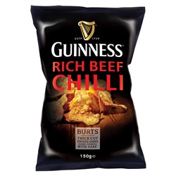 Картофельные чипсы Burts Guinness Rich Chili со вкусом перца чили, 150 г